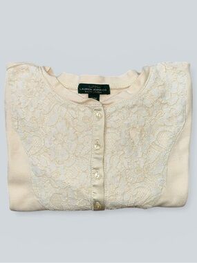 Lauren Ralph Lauren Classic Lace Henley Top